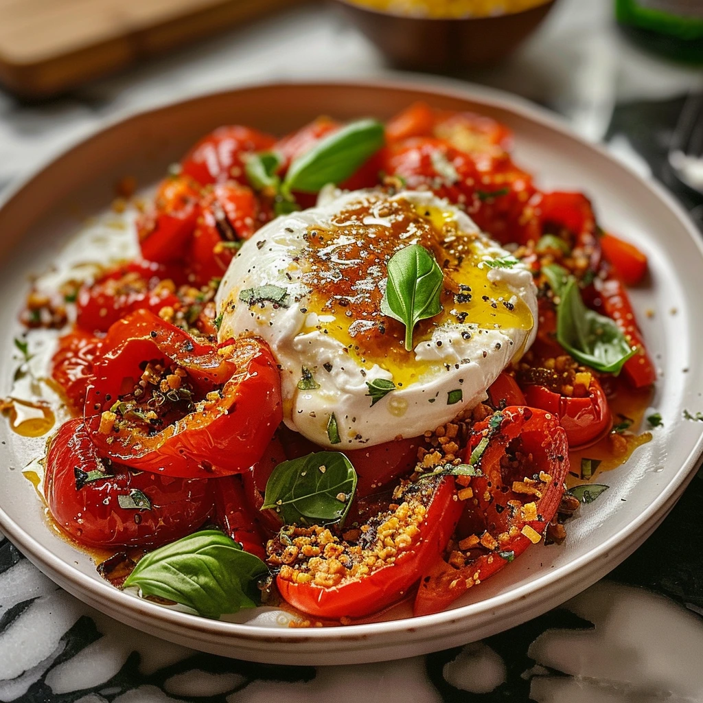 Roasted Red Peppers Burrata: Easy & Delicious 4 1784009040375 bk1s58ck4rl image