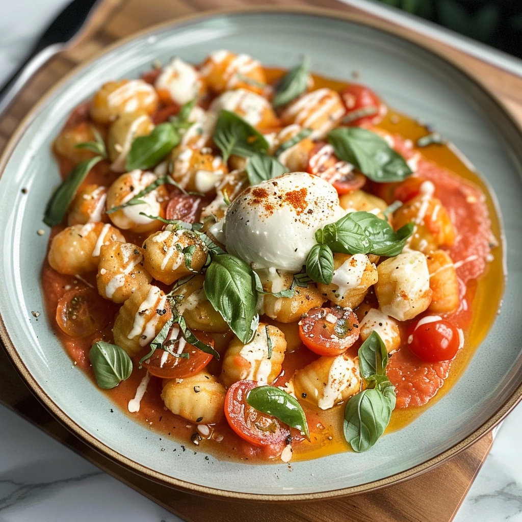 Creamy Tomato Gnocchi Burrata Your Family Will Love